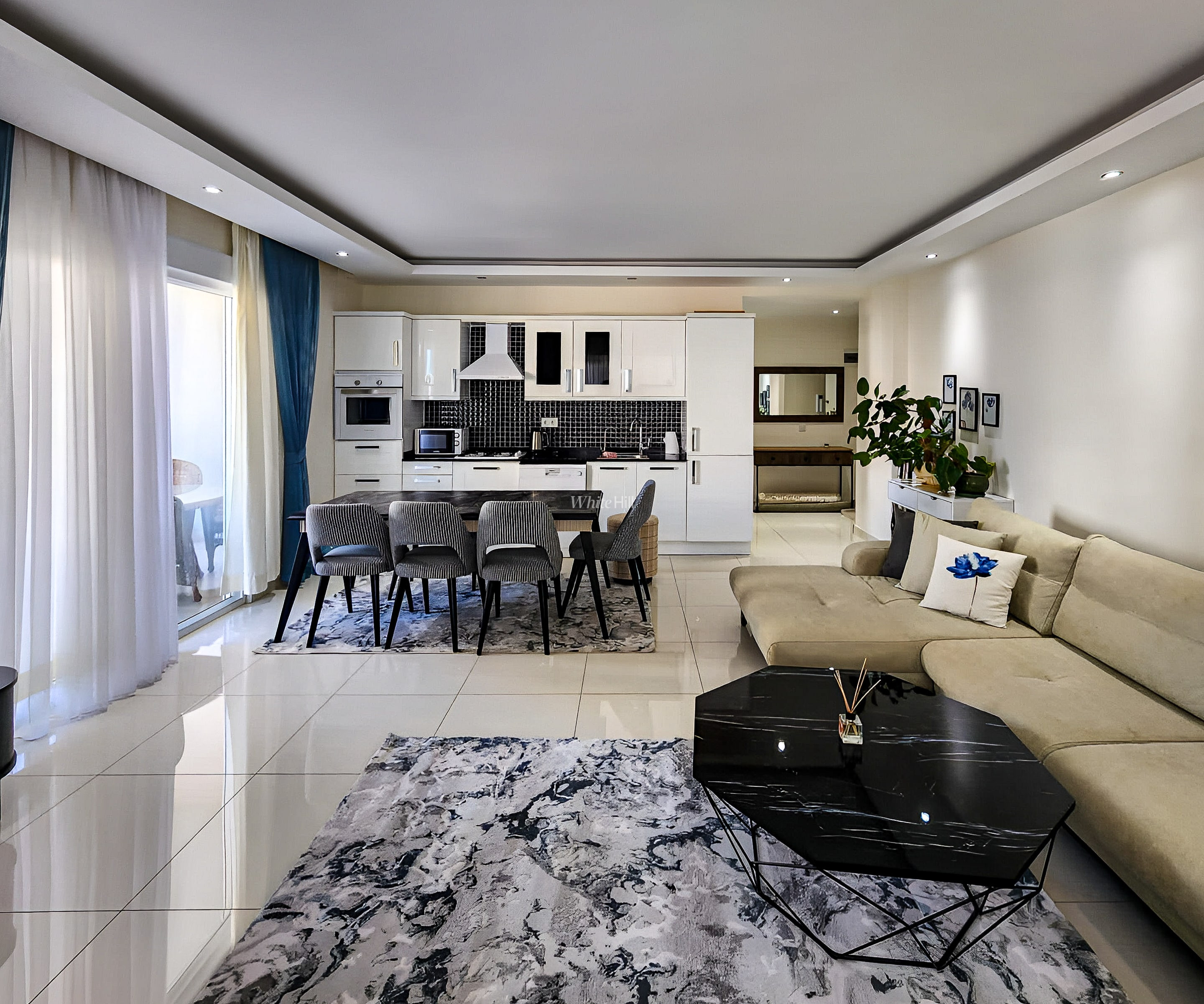 2+1 квартира в современном стиле в Kestel Residence