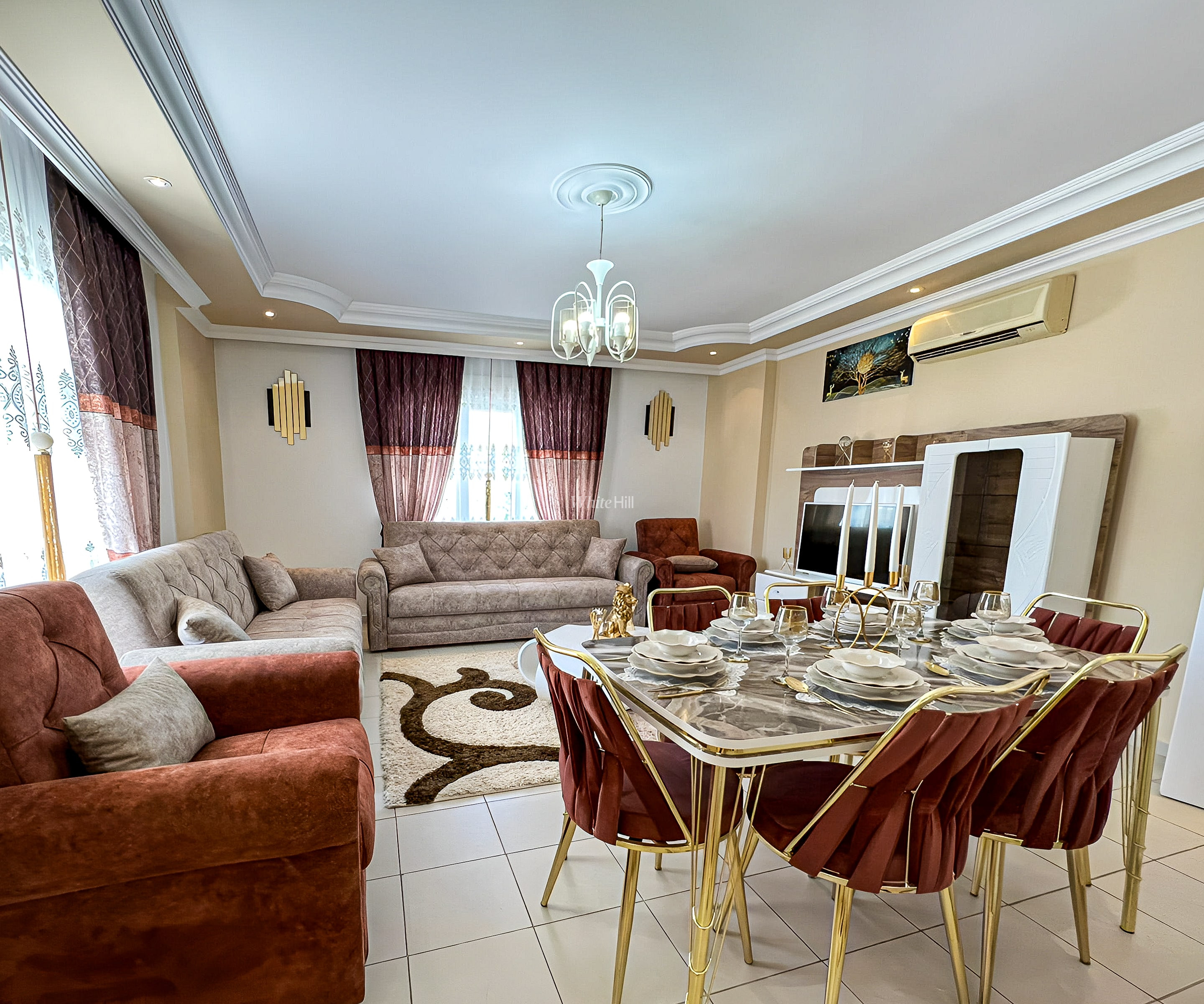 Меблированная квартира 2+1 в Çalış